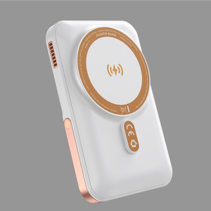Ylyptech F2 Power Bank(PowerCore 10K),Compact Travel-Ready 10,000mAh Battery Pack with PowerIQ Charging Technology,5V/3A High-Speed Charging for iPhone,iPad,and More (USB-C Input and Output（Black）