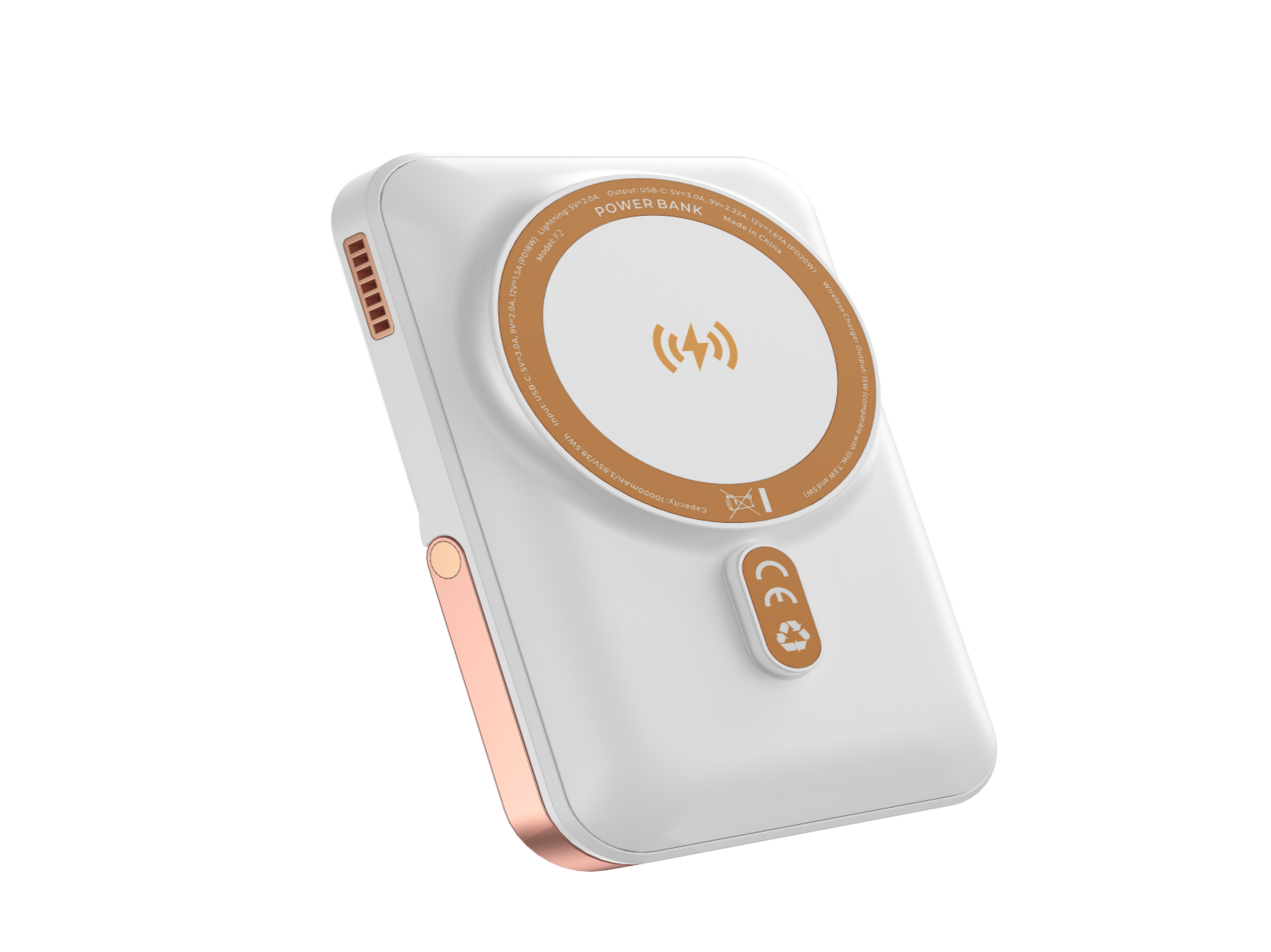 Ylyptech F2 Power Bank(PowerCore 10K),Compact Travel-Ready 10,000mAh Battery Pack with PowerIQ Charging Technology,5V/3A High-Speed Charging for iPhone,iPad,and More (USB-C Input and Output（Black）