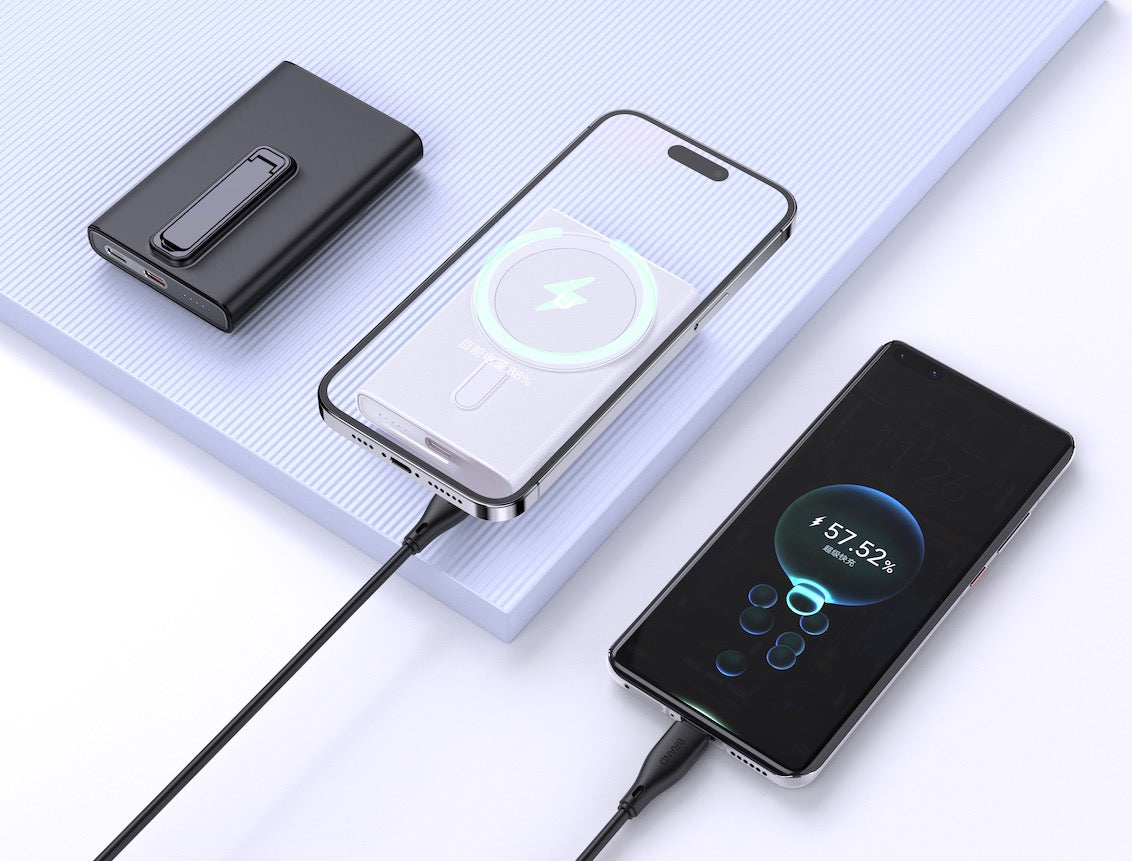 Ylyptech M5 Power Bank(PowerCore 10K),Compact Travel-Ready 10,000mAh Battery Pack with PowerIQ Charging Technology,5V/3A High-Speed Charging for iPhone,iPad,and More (USB-C Input and Output（Black）