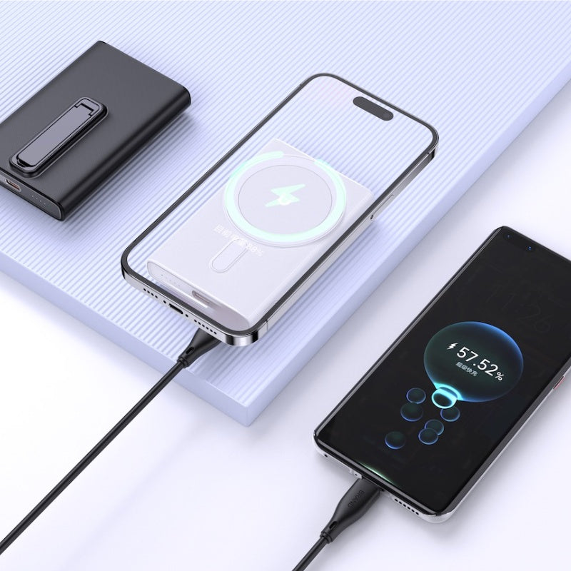 Ylyptech M5 Power Bank(PowerCore 10K),Compact Travel-Ready 10,000mAh Battery Pack with PowerIQ Charging Technology,5V/3A High-Speed Charging for iPhone,iPad,and More (USB-C Input and Output（Black）