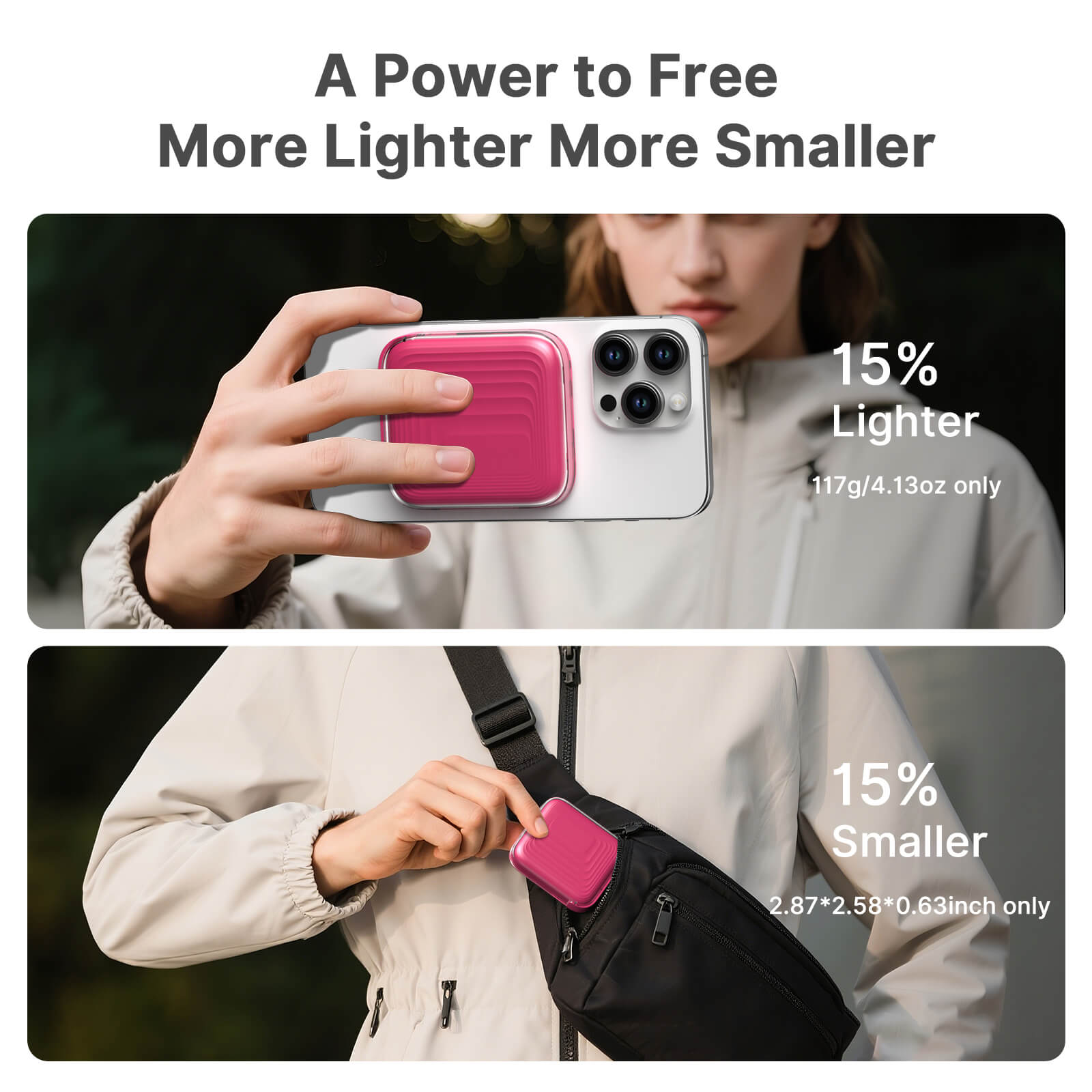 Ylyptech YL309  Power Bank(PowerCore 10K),Compact Travel-Ready 5,000mAh Battery Pack with PowerIQ Charging Technology,5V/3A High-Speed Charging for iPhone,iPad,and More (USB-C Input and Output（Black），1pack