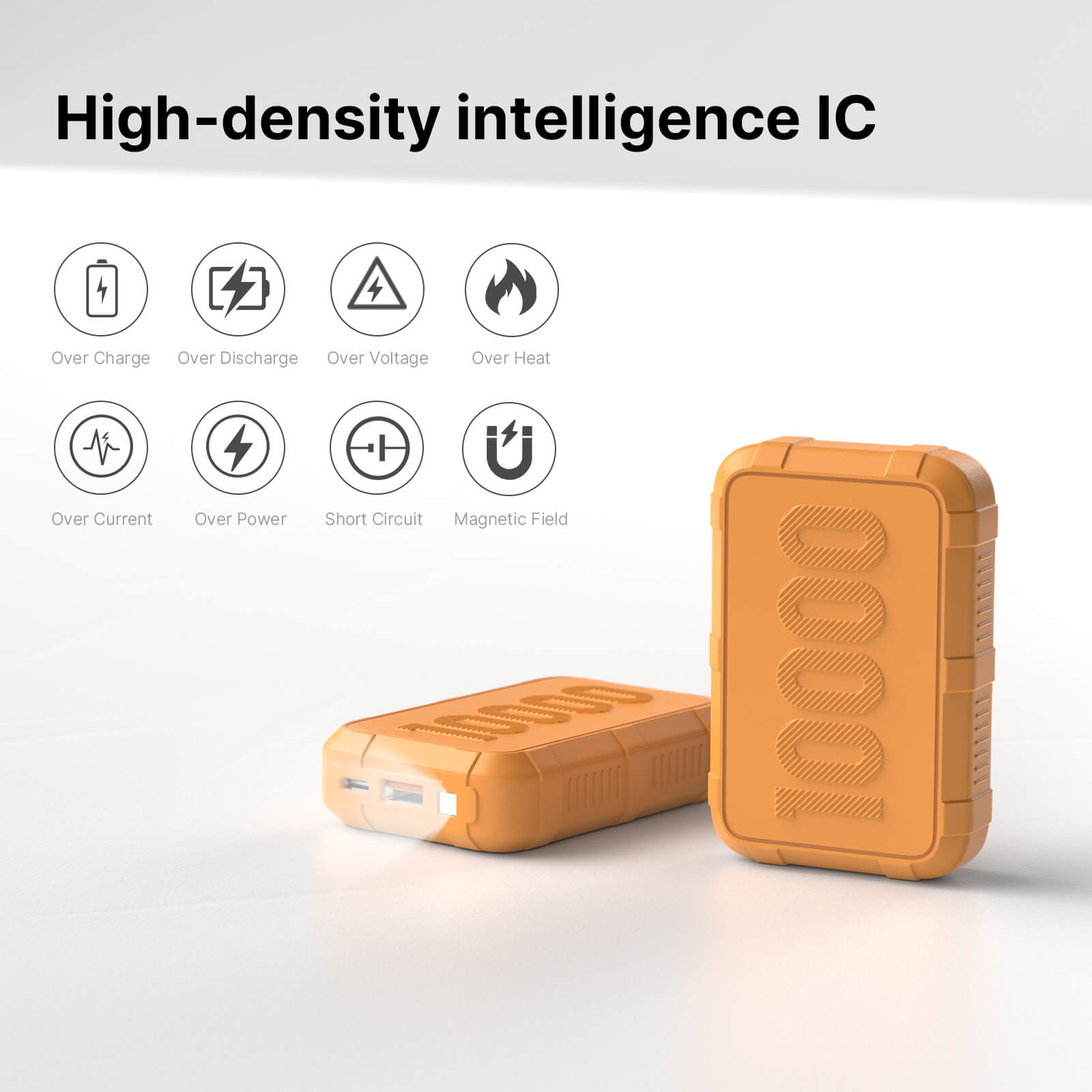 Ylyptech YL311 Power Bank(PowerCore 10K),Compact Travel-Ready 10000mAh Battery Pack with PowerIQ Charging Technology,5V/3A High-Speed Charging for iPhone,iPad,and More (USB-C Input and Output)