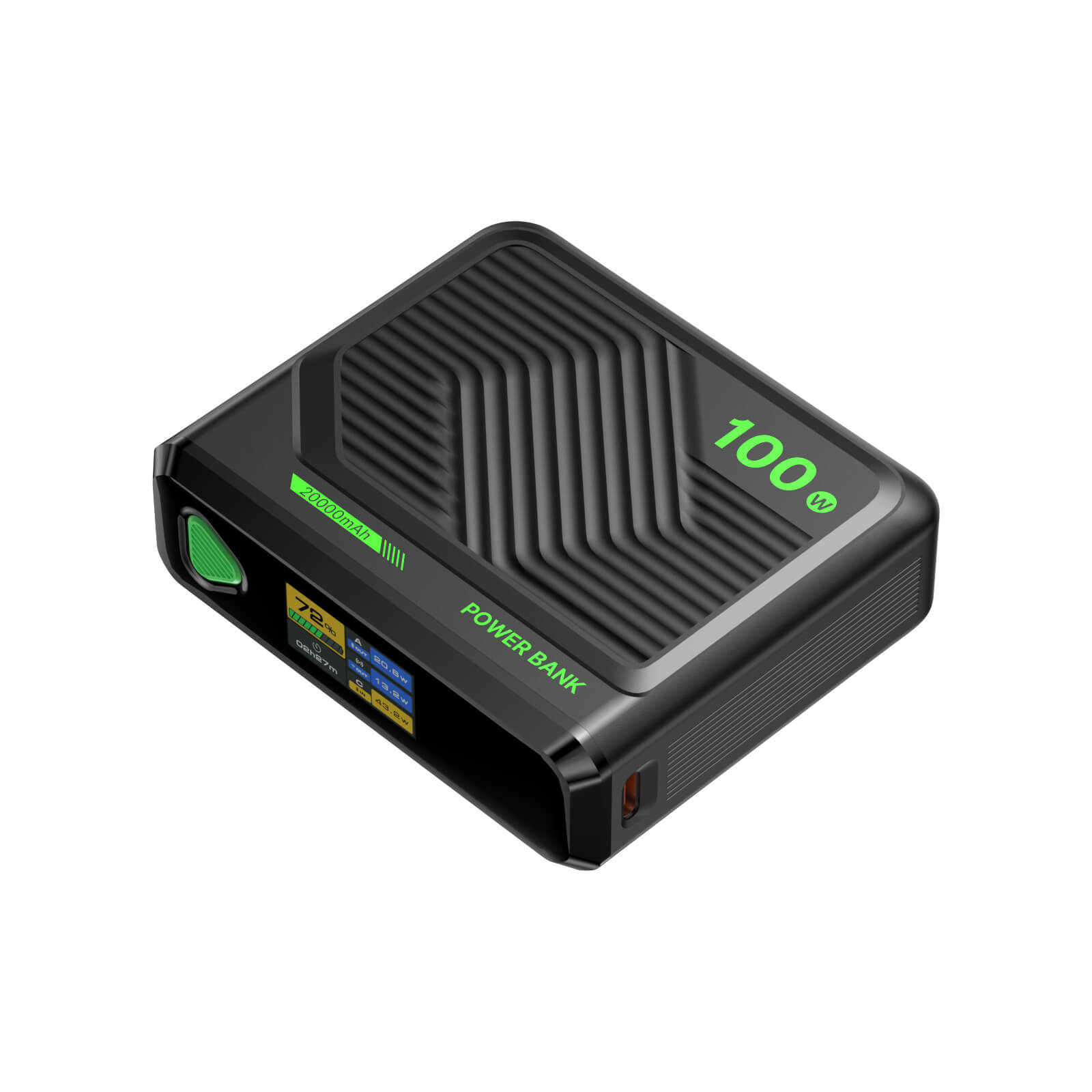 Ylyptech YL999 Power Bank(PowerCore 10K),Compact Travel-Ready 20000mAh Battery Pack with PowerIQ Charging Technology,5V/3A High-Speed Charging for iPhone,iPad,and More (USB-C Input and Output)
