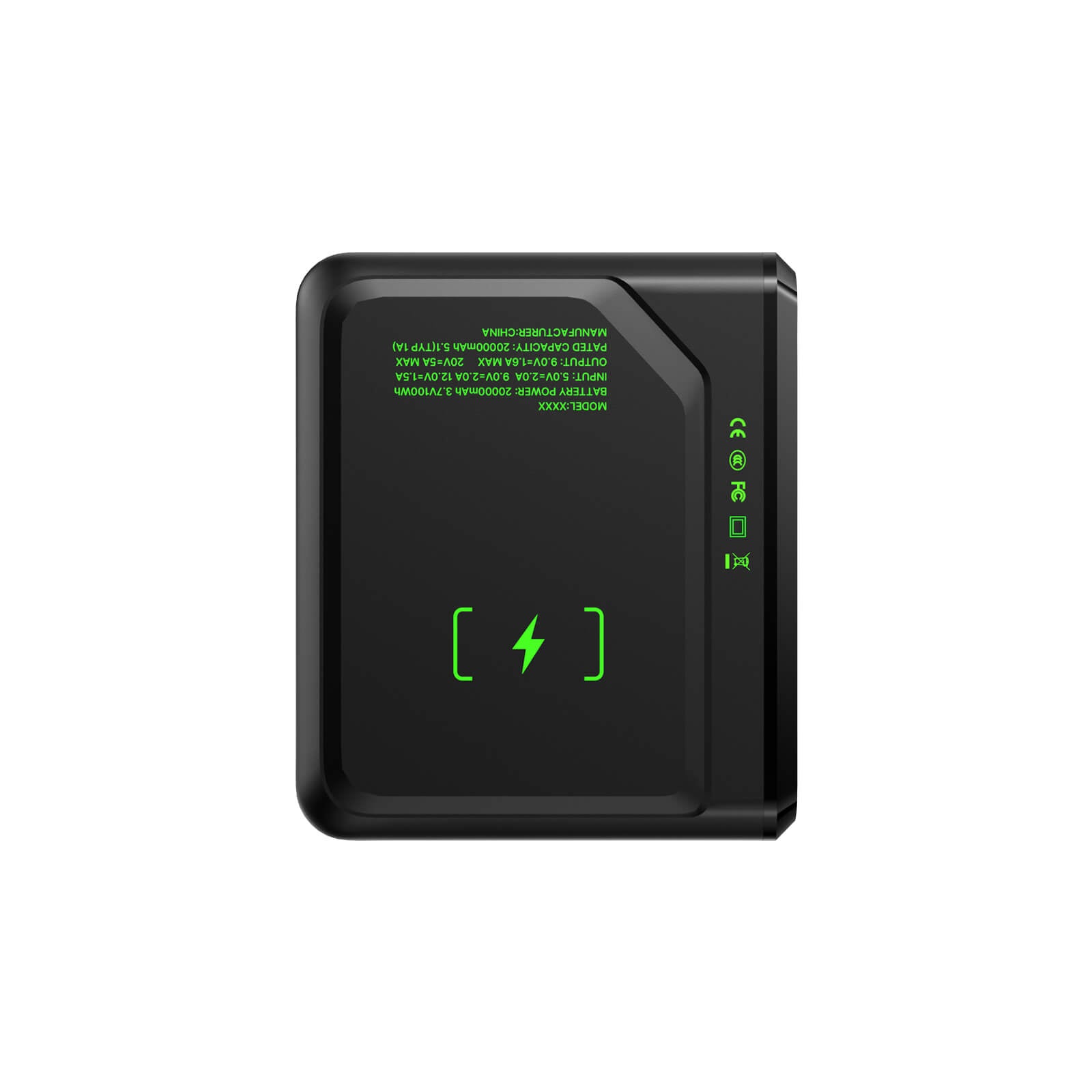 Ylyptech YL999 Power Bank(PowerCore 10K),Compact Travel-Ready 20000mAh Battery Pack with PowerIQ Charging Technology,5V/3A High-Speed Charging for iPhone,iPad,and More (USB-C Input and Output)